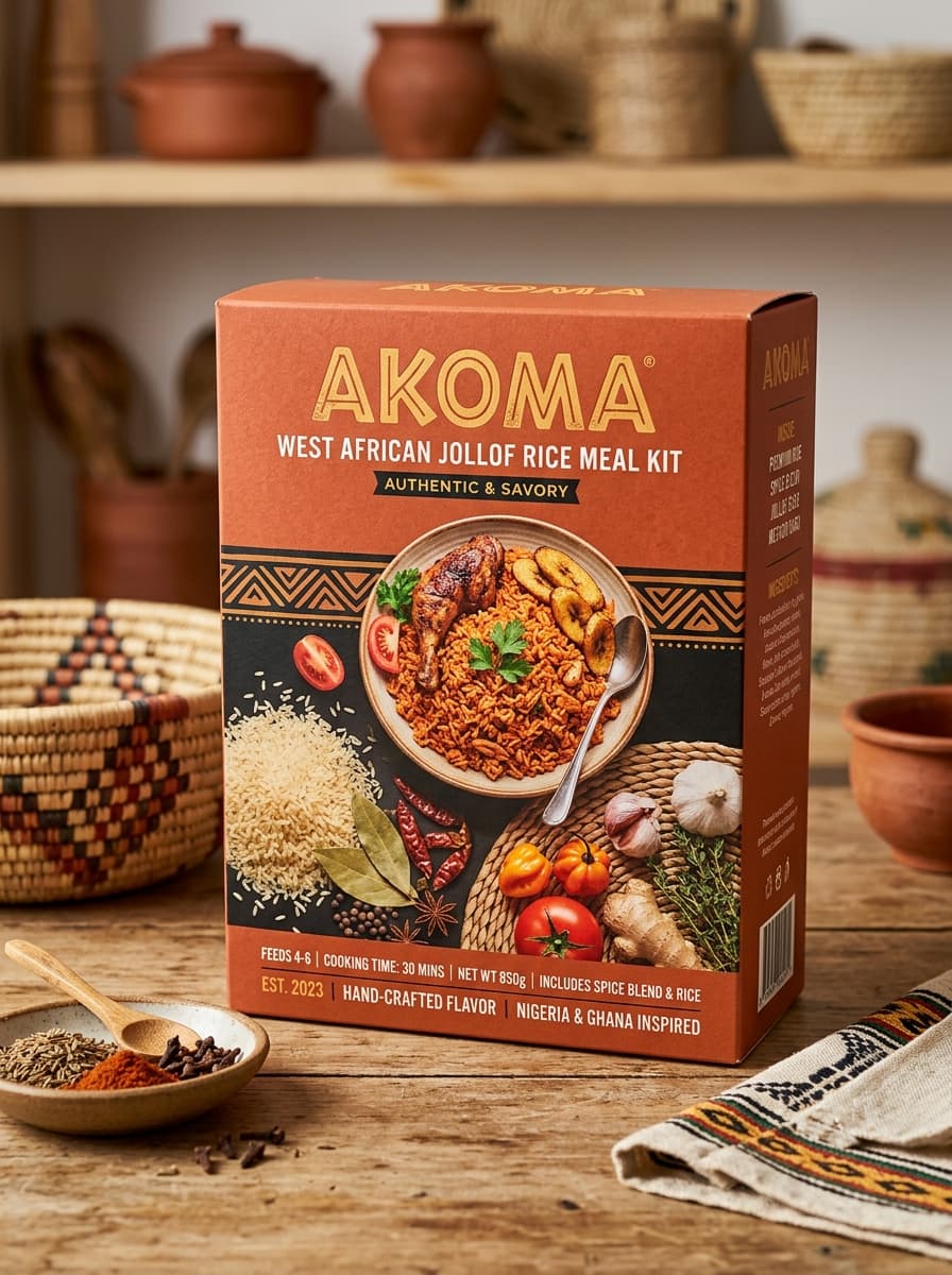 Illustrative prepared African food